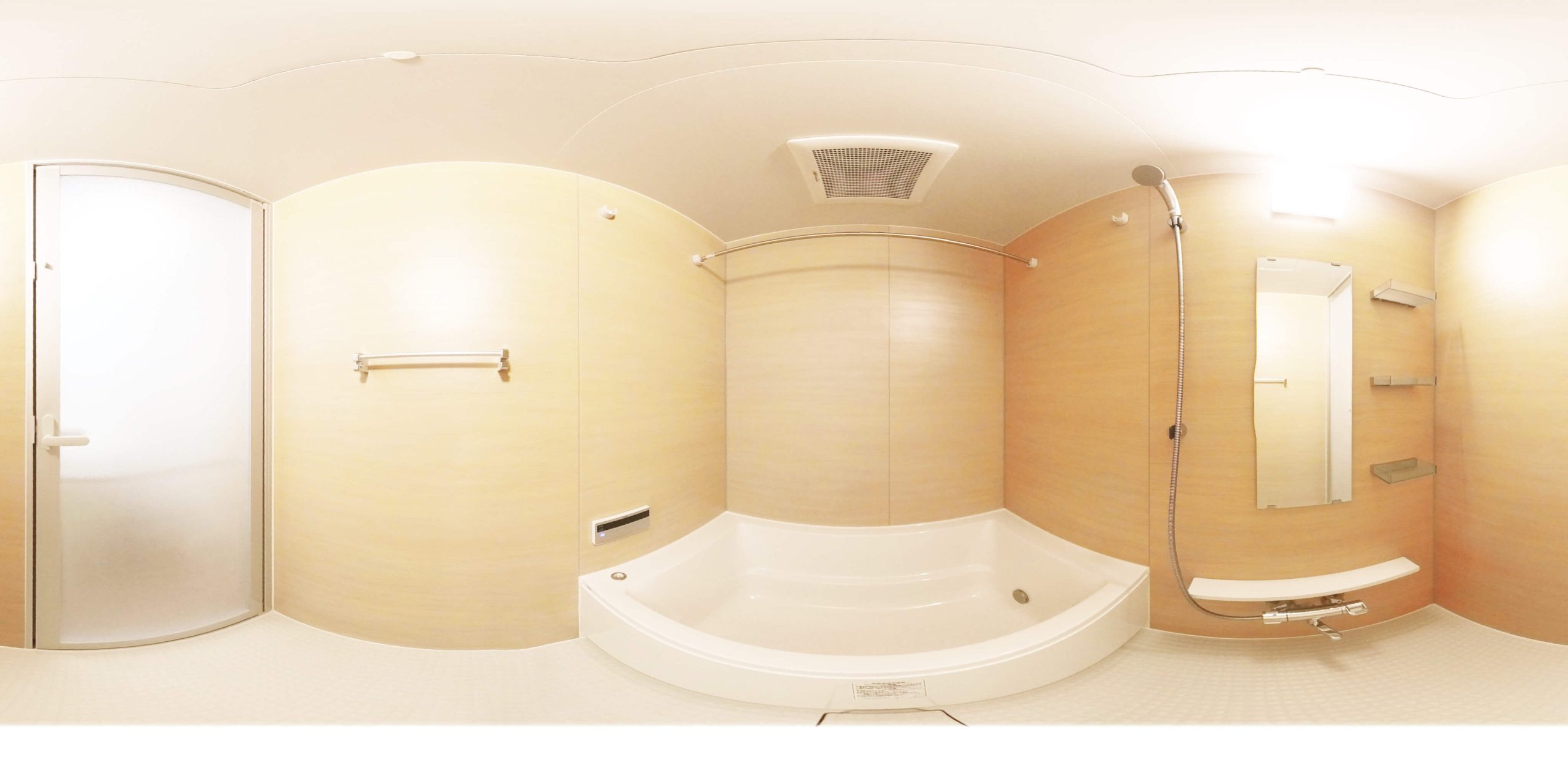 6号室タイプ_浴室　※参考写真。部屋によってクロス等異なります
