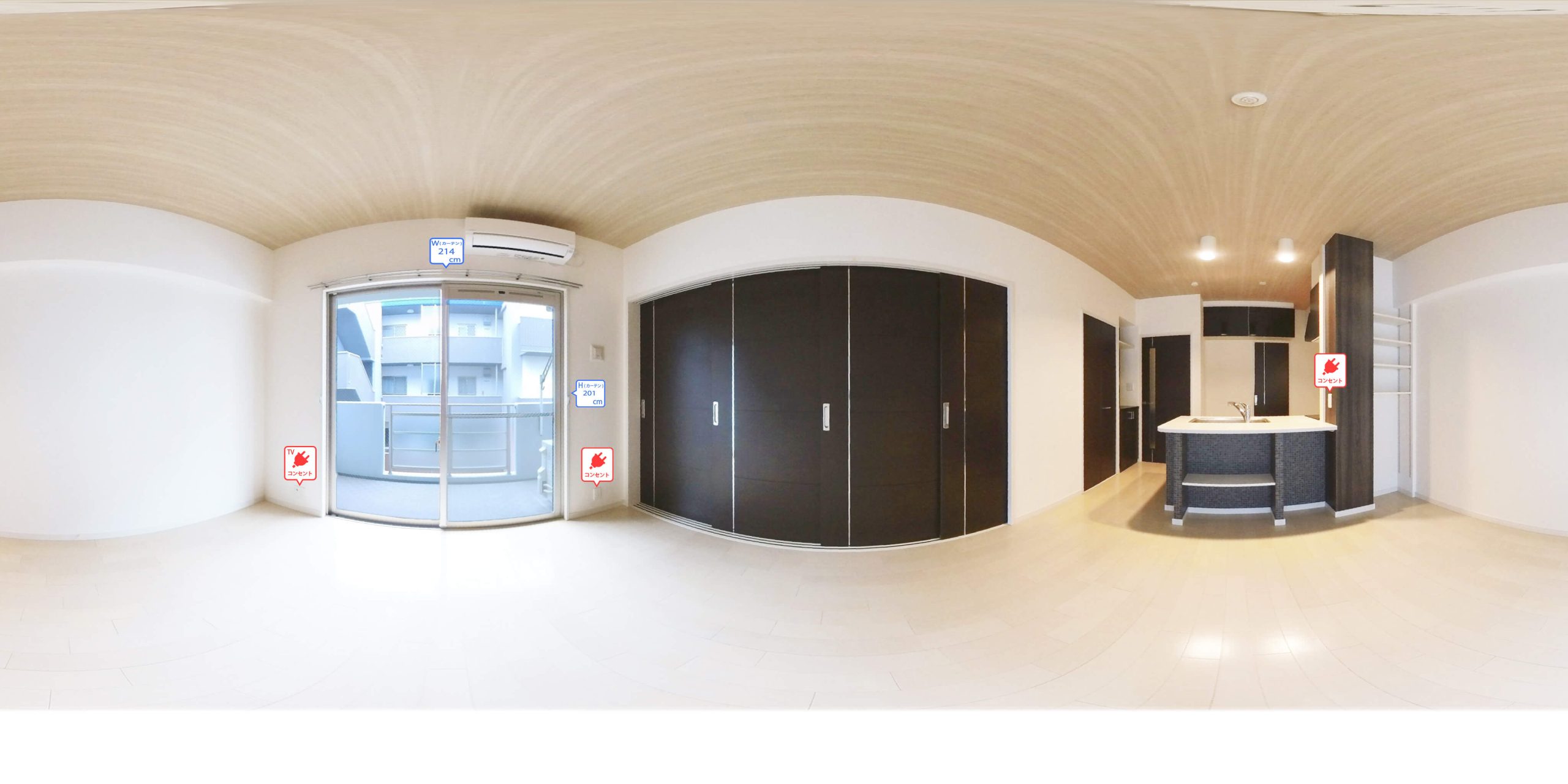 7号室タイプ_LDK　※参考写真。部屋によってクロス等異なります