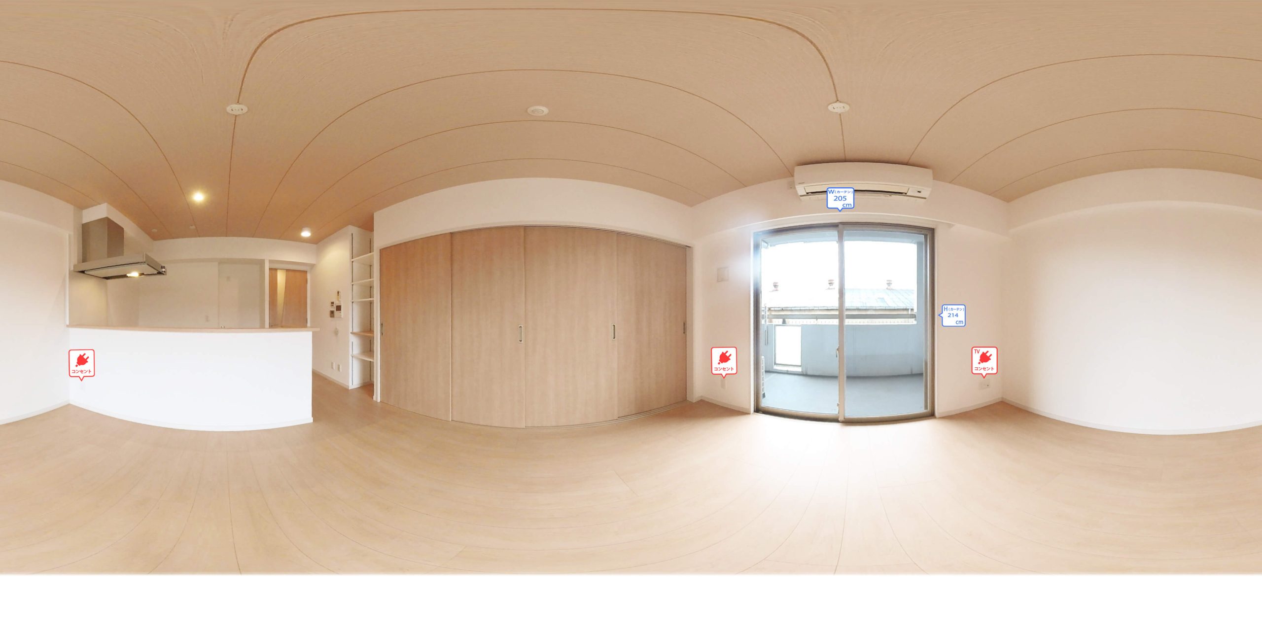 6号室タイプ_LDK　※参考写真。部屋によってクロス等異なります