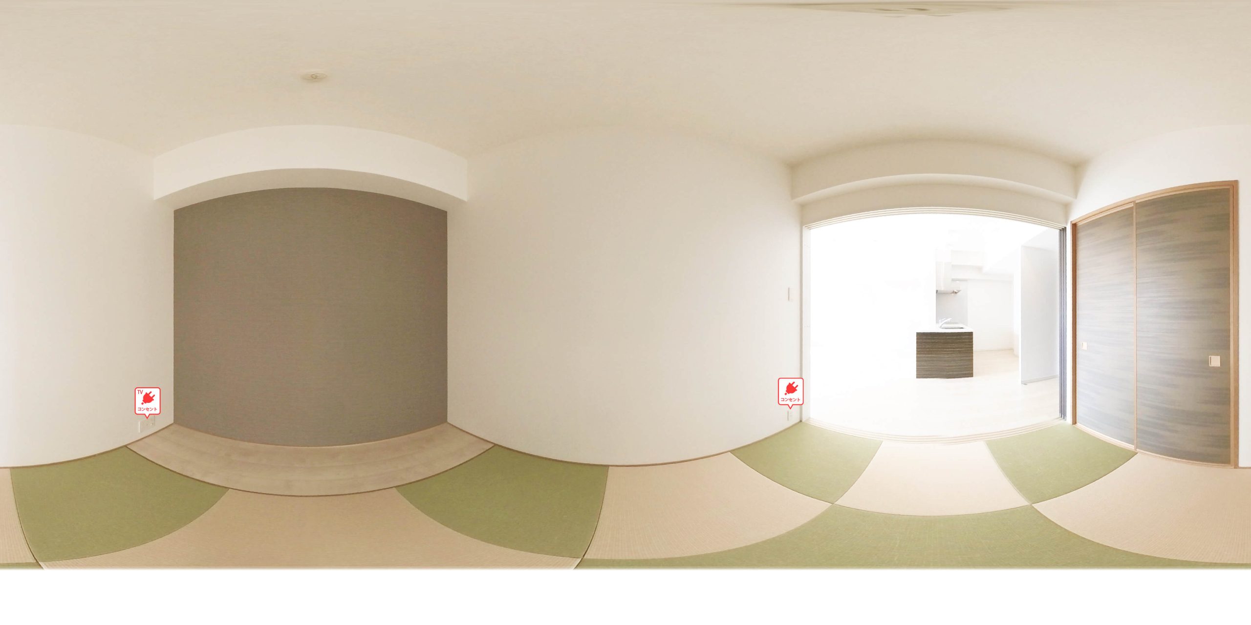 2号室タイプ_和室　※参考写真。部屋によってクロス等異なります