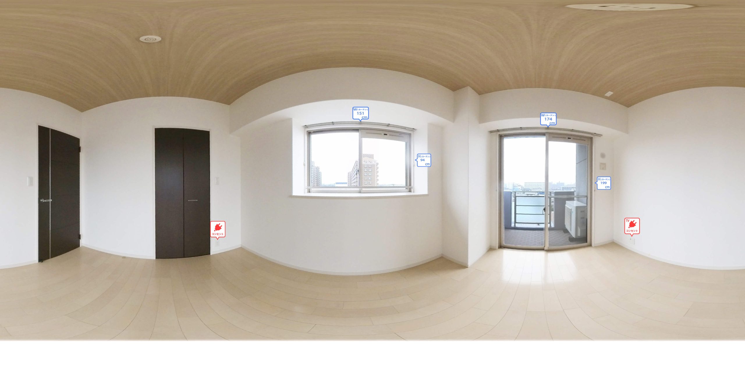 7号室タイプ_洋室6帖　※参考写真。部屋によってクロス等異なります