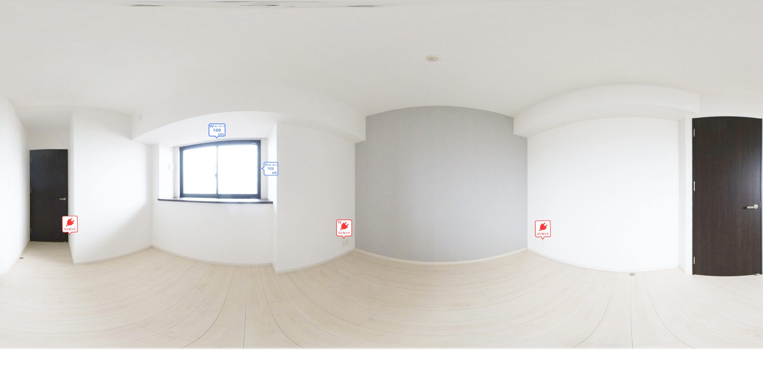 1号室タイプ_洋室　※参考写真。部屋によってクロス等異なります