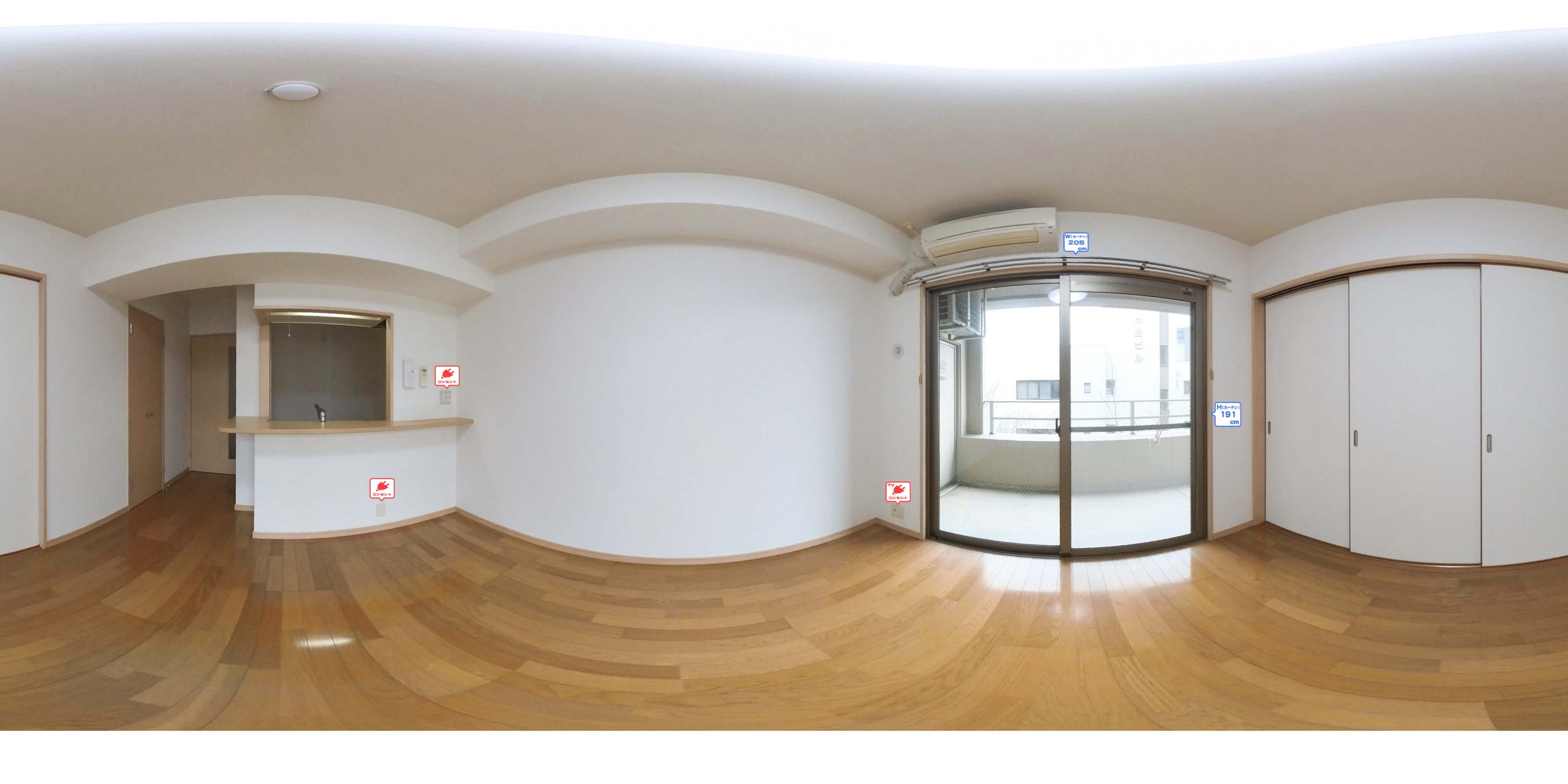 1LDKタイプ_LDK※参考写真。部屋によってクロス等異なります。