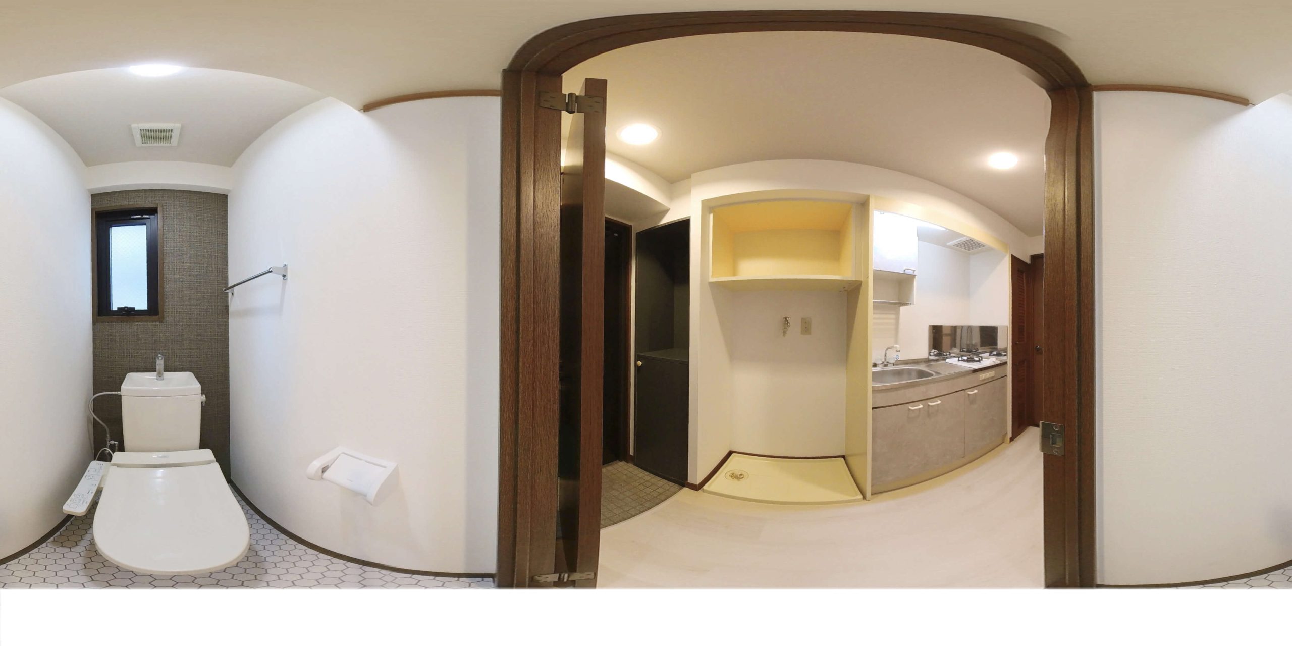 1Kタイプトイレ※参考写真。部屋によってクロス等異なります