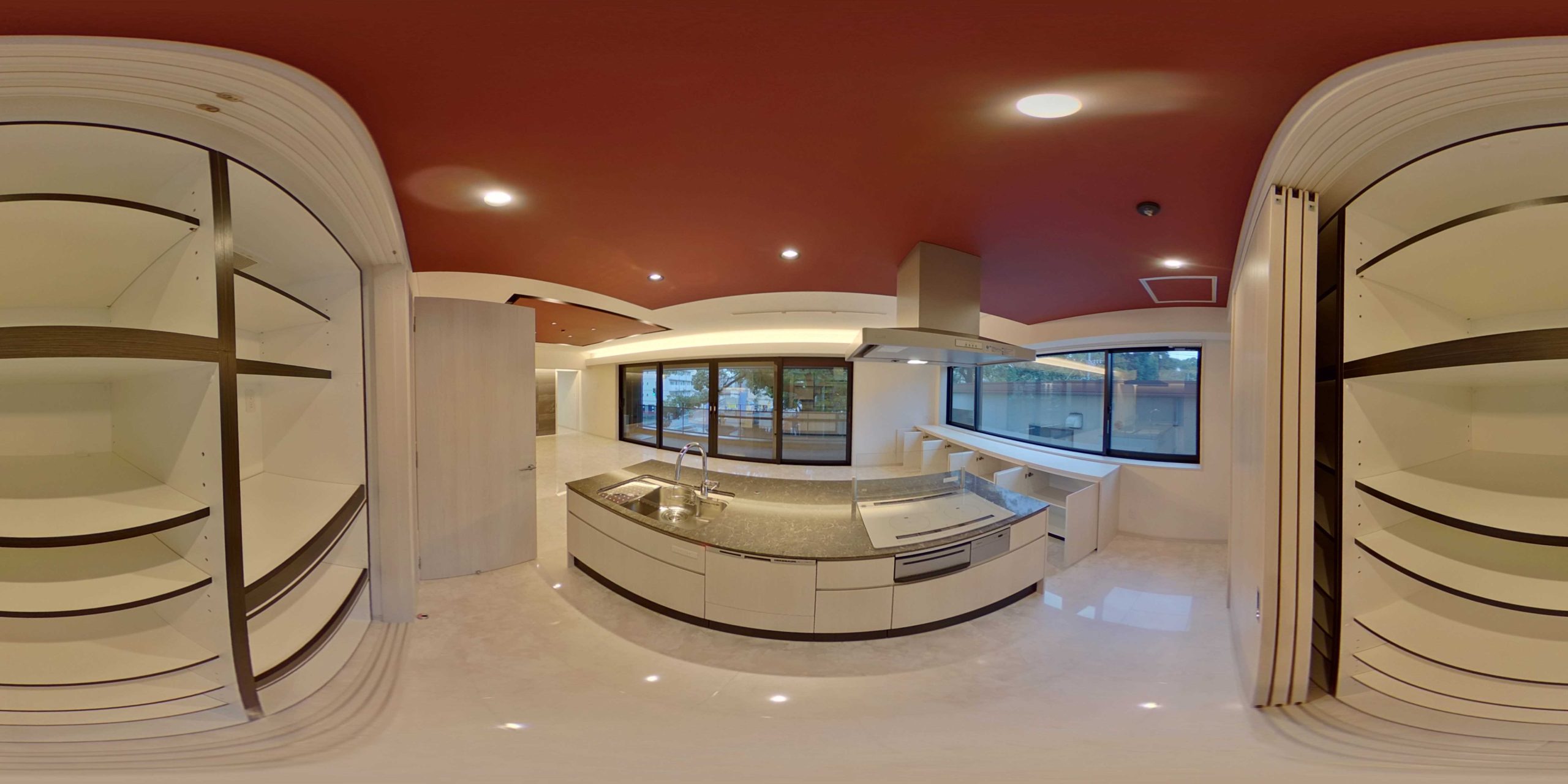 キッチン収納　※部屋によってクロス・建具の色等変わります。